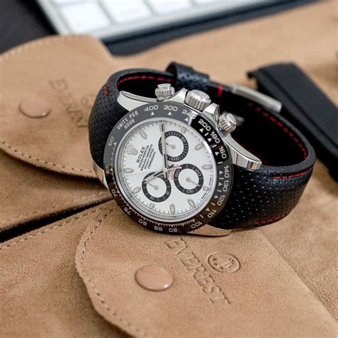 best rubber strap for rolex daytona|Rolex daytona vintage leather strap.